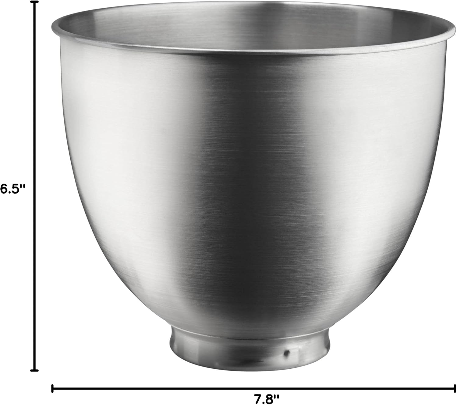 KitchenAid 3.5 Quart Brushed Stainless Steel Bowl for Artisan Mini Stand Mixers D28384