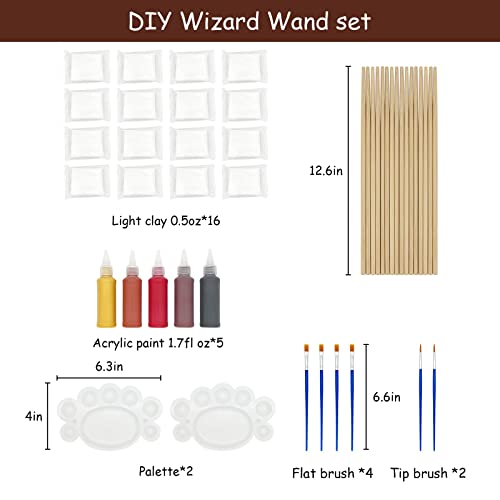 Magic Wizard Wand Making Kit DIY Craft Set for Kids Adults 45-Piece G1028