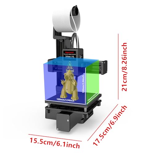 Portable 3D Printer - Compact FDM with Removable Build Plate L47268
