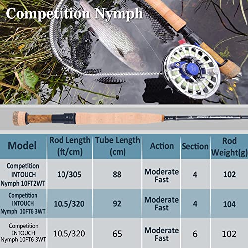 Maxcatch Competition InTouch Nymph Fly Rod for Euro Nymphing B7322