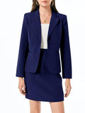 Women's 2 Piece Skirt Suit Set Business Blazer Jacket and Pencil Skirt