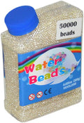 50000pcs/bag Home Decor Pearl Shaped Crystal Soil Water Beads Bio Gel Ball for Flower/Weeding Mud Grow Magic Jelly Balls (Clear)