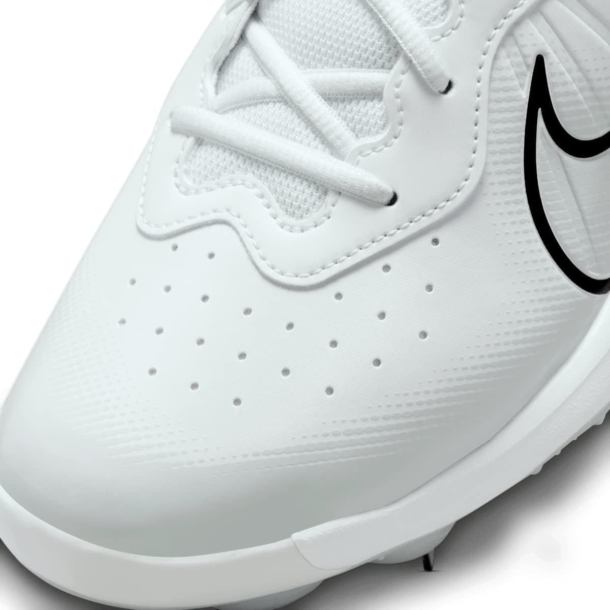 Nike Alpha Huarache Varsity 4 Low Metal Baseball Cleats White Gray Size 8 E56172