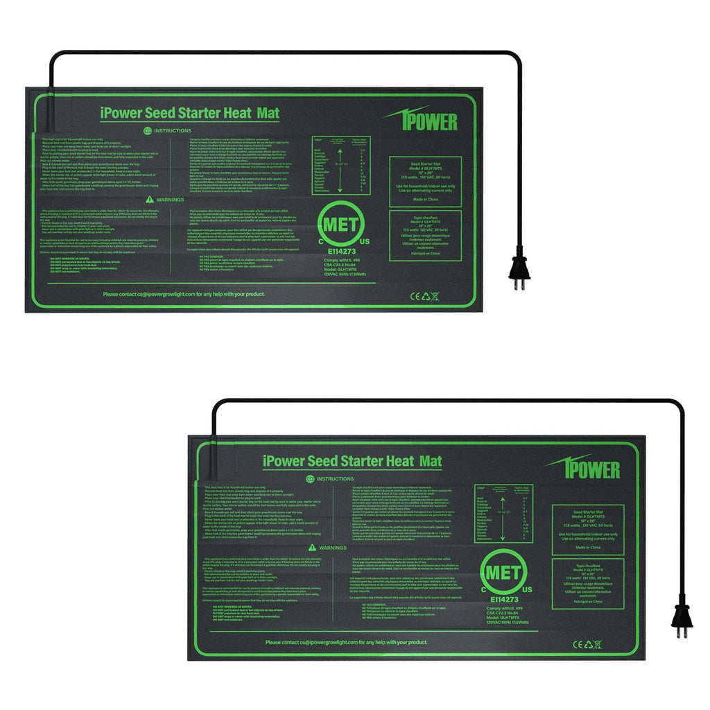 iPower GLHTMTS Durable Waterproof Seedling Heat Mat Warm Hydroponic Plant Germination Starting Pad - Pet Supplies online store