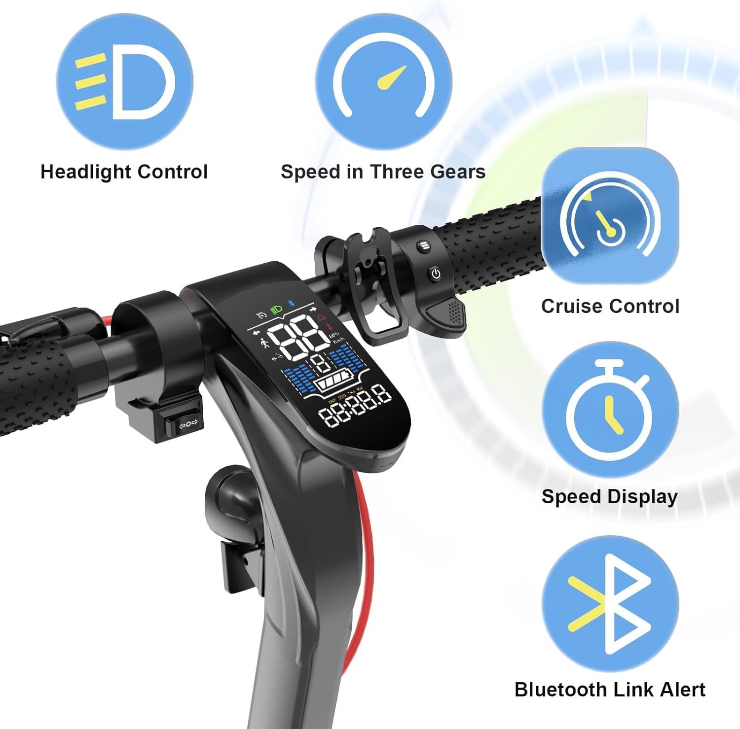 X10 Electric Scooter for Adults, 10" Solid Tire, 500W Motor, Folding Commuting Scooter P79382