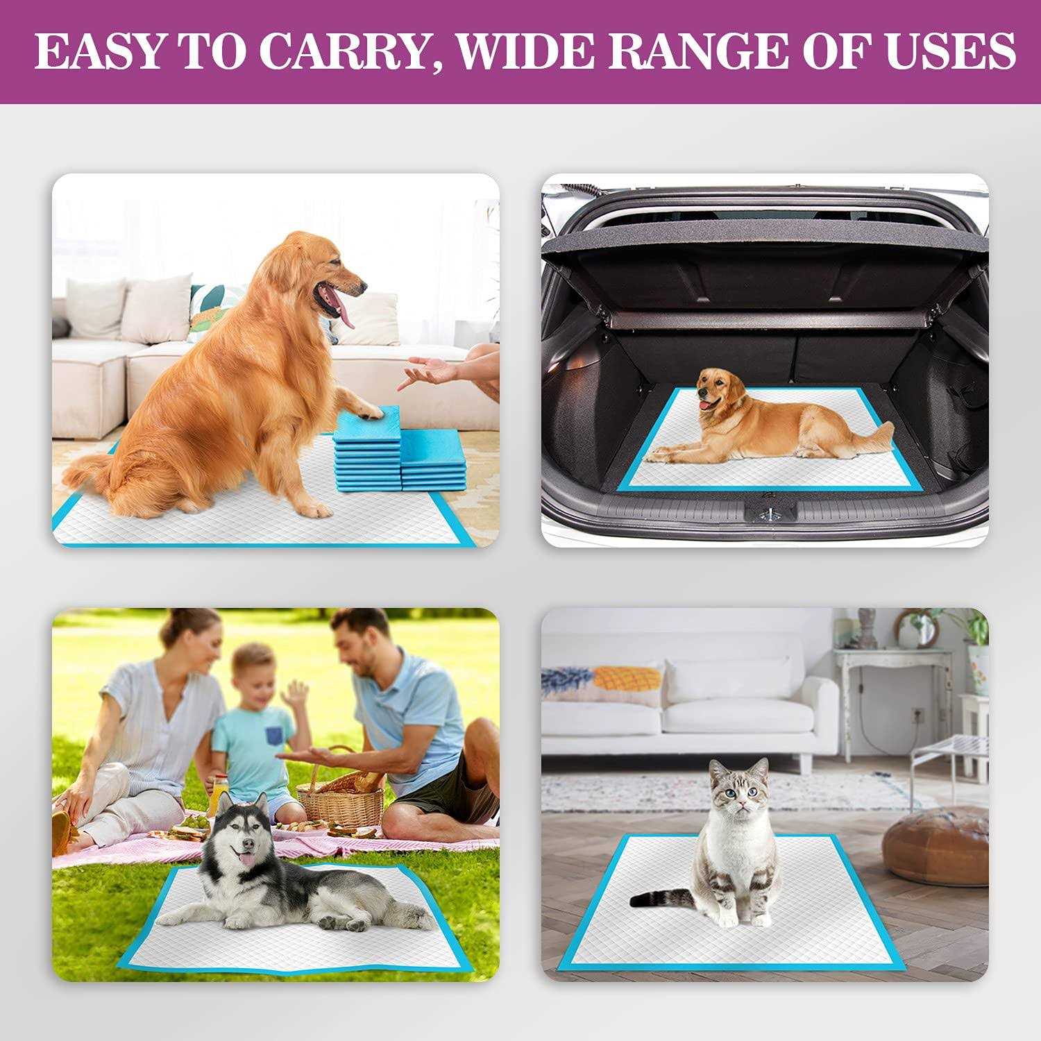 IMMCUTE Extra Large Dog Pee Pads Absorbent Leak-Proof Z447996