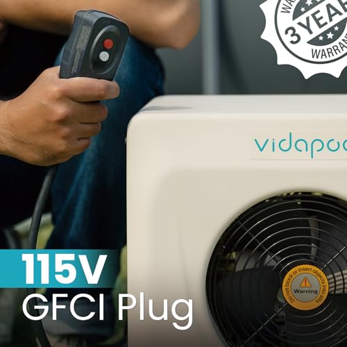 16,000 BTU Pool Heat Pump for Above Ground Pools, Heating and Cooling, 120V W3426