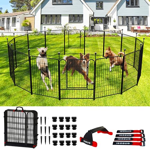 Dog Playpen Outdoor 36" High Heavy Duty for Medium/Large Dogs with Stakes V166