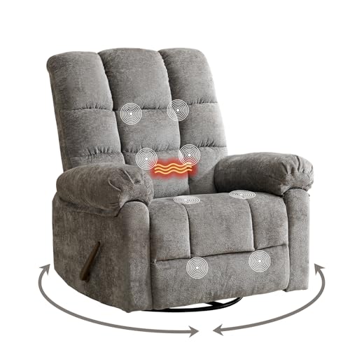 Oversized Power Lift Recliner Chair with Massage and Heat for Elderly, Beige R7985