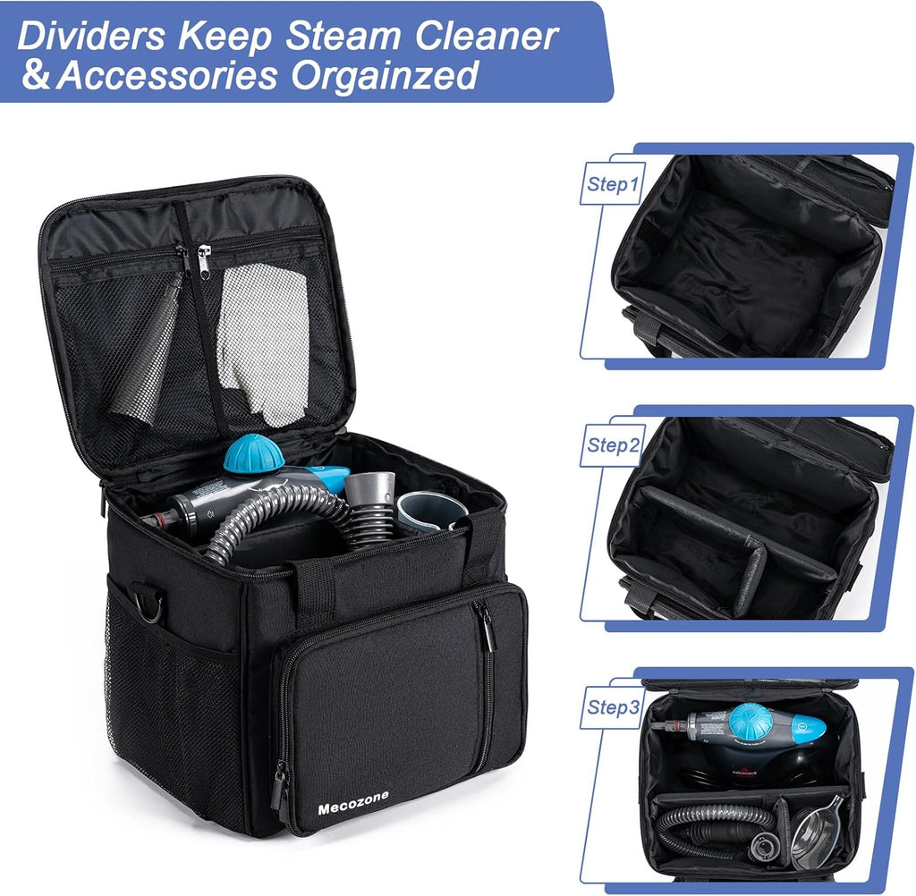 Handheld Steam Cleaner Carry Bag with Multiple Pockets, Black K7269