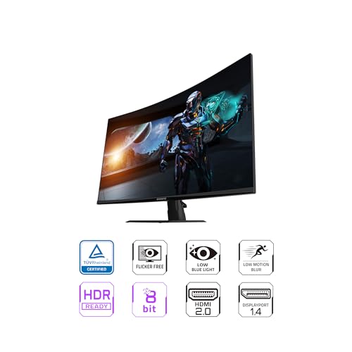 GIGABYTE GS32QC 31.5" 165Hz 1440P Curved Gaming Monitor S798