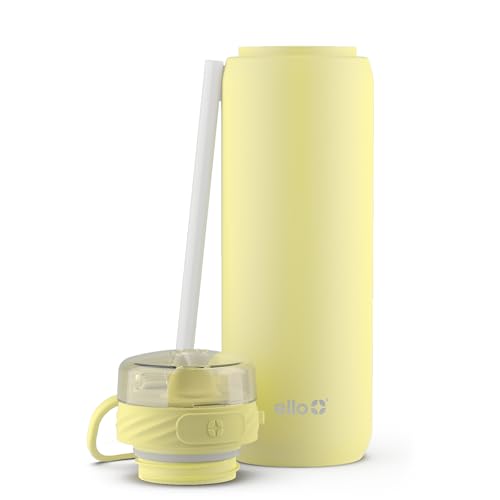 Ello Cooper 32oz Stainless Steel Water Bottle with Straw and Handle Q4598