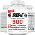 Neuropathy Support Supplement with 900 mg HP-99 Alpha Lipoic Acid - Max Strength ALA Nerve Formula for Feet Hands Fingers Legs - Ultra Potent 18 in 1 Natural Peripheral Nerve Vitamins - 180 Capsules