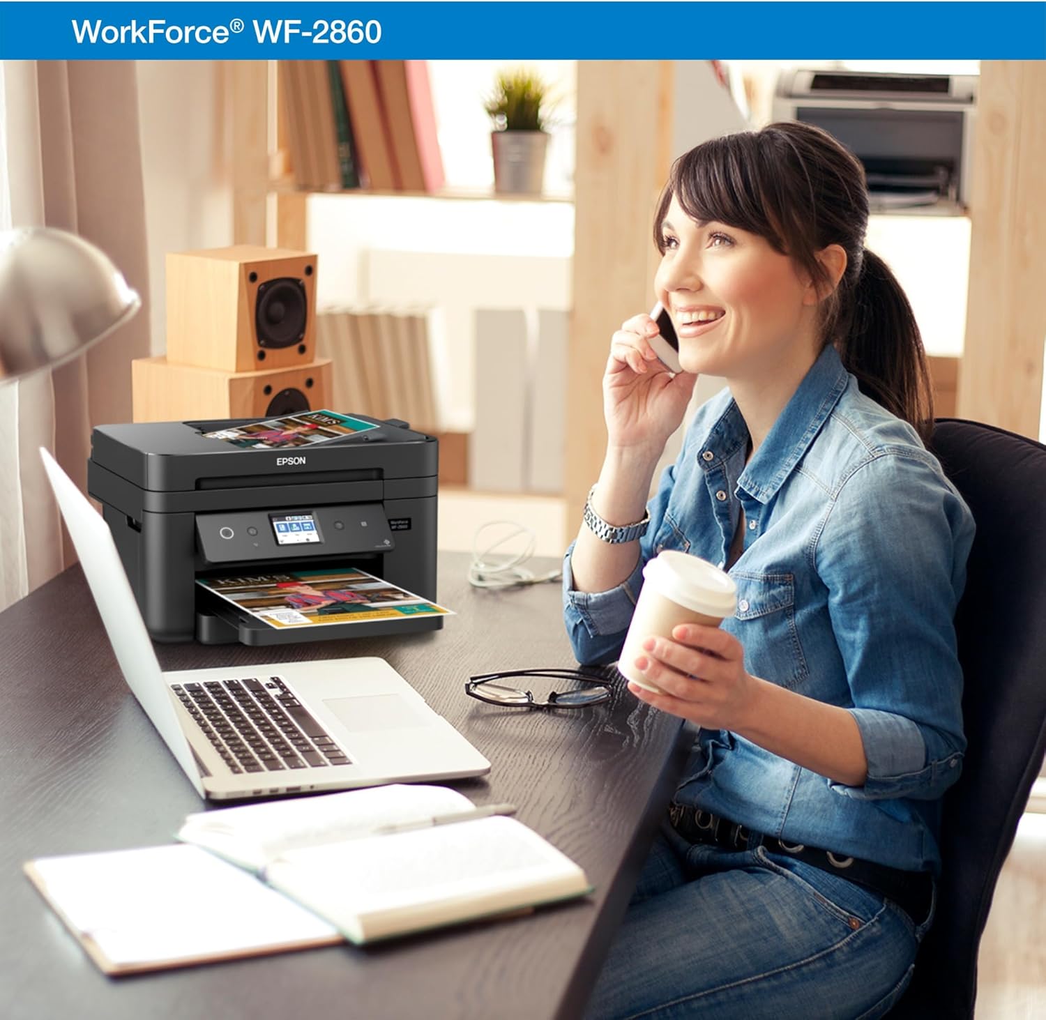Epson Workforce WF-2860 All-in-One Wireless Color Printer with Scanner, Copier, Fax O35124