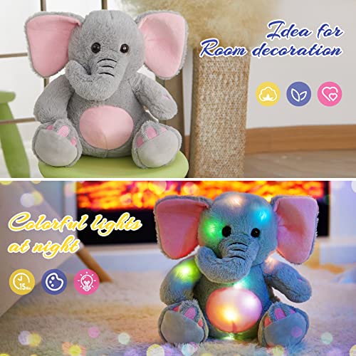 BSTAOFY 20'' Light Up Shark Stuffed Animal Glow Plush Toy I17161