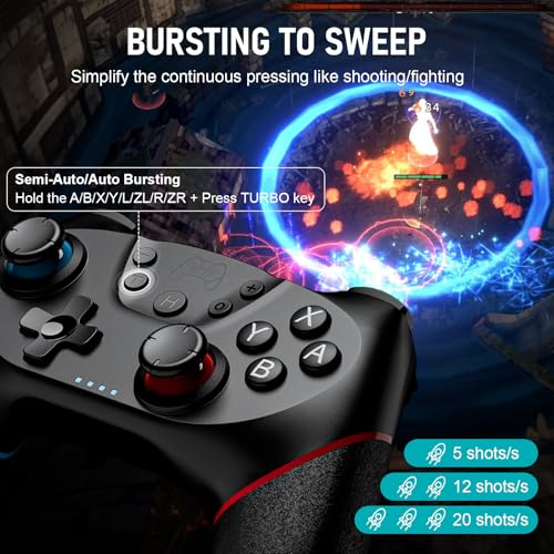 Diswoe Wireless Pro Controller 2 Pack for Switch 2/Lite/OLED, PC & Android T8435