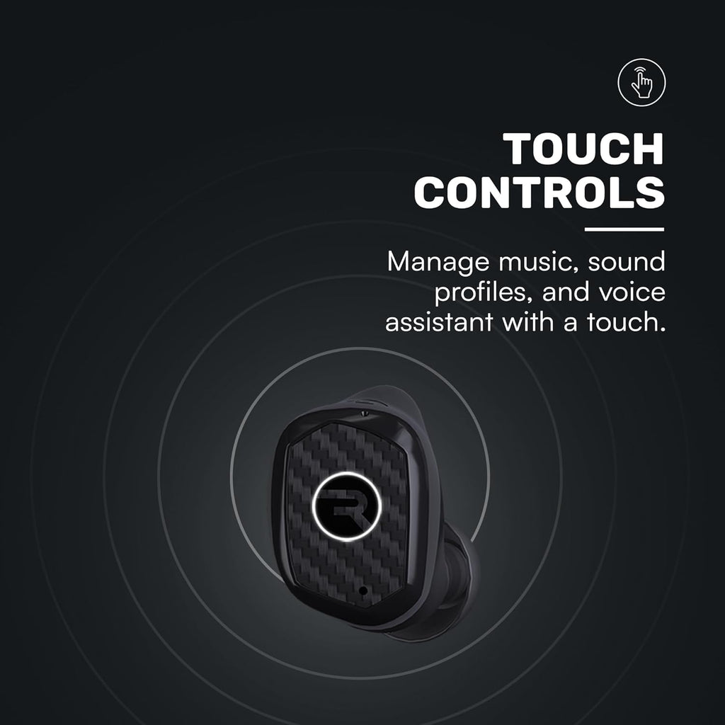 Raycon Impact Earbuds IP67 Bluetooth, Active Noise Cancellation, Black R305418