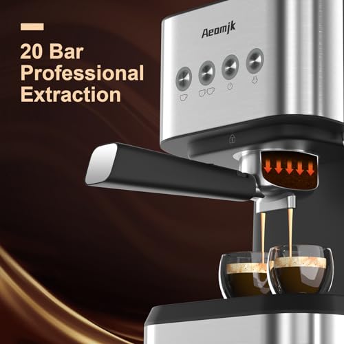 Espresso Machine 20 Bar with Milk Frother Steam Wand for Home B593