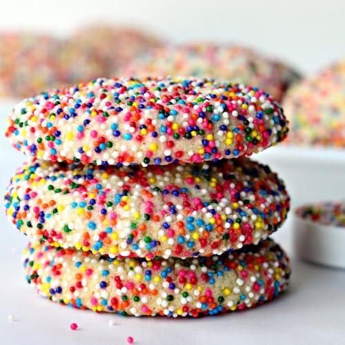Christmas Sprinkles Bulk 1 lb - Red White Green Round Baking Toppings O347849