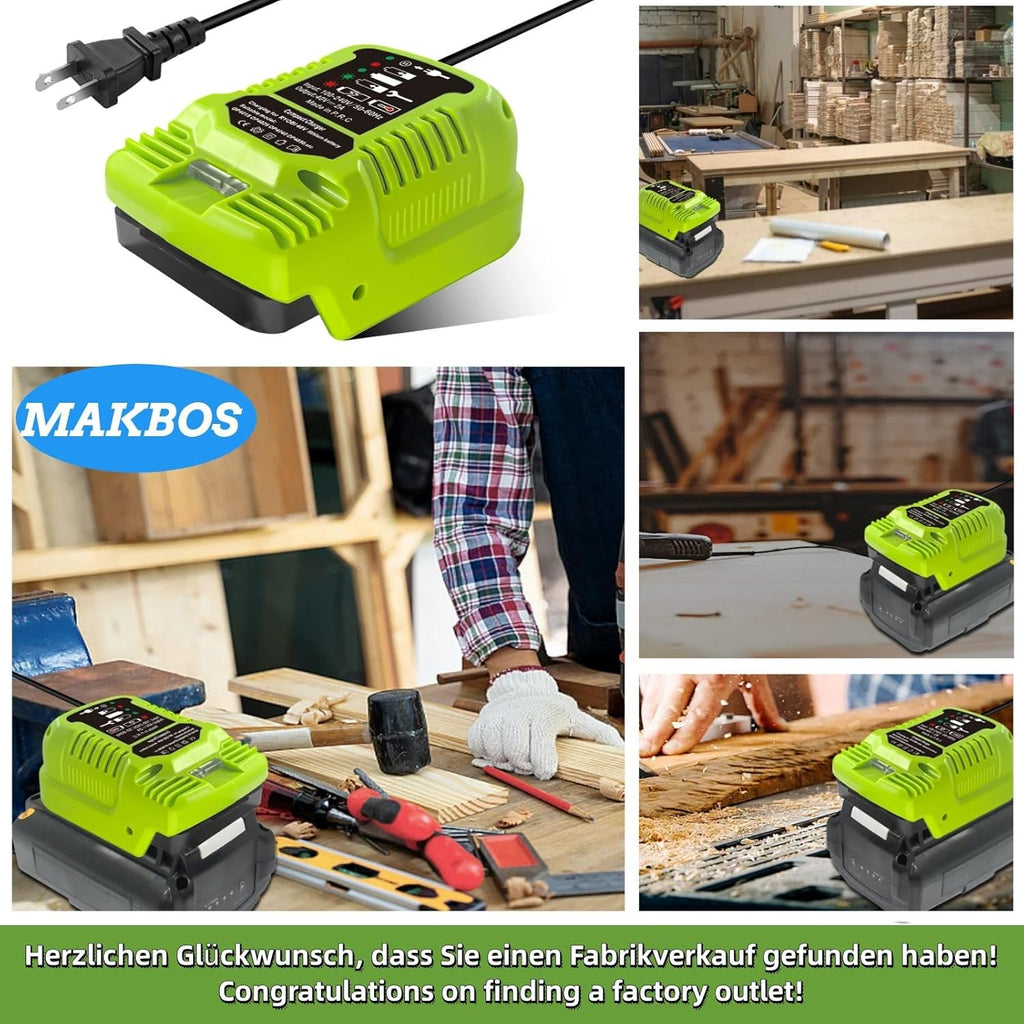 Ryobi 40V Battery Charger OP401 Compatible OP4040 OP4050 OP4050A OP40601 OP4026 A743