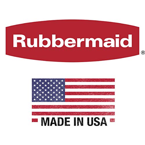 Rubbermaid Step On Lid Slim Plastic Trash Can, 11.3 Gallon, White O8305