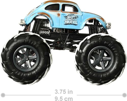 Hot Wheels Monster Trucks 1:64 Scale Toy Truck with Crushable Car B72709