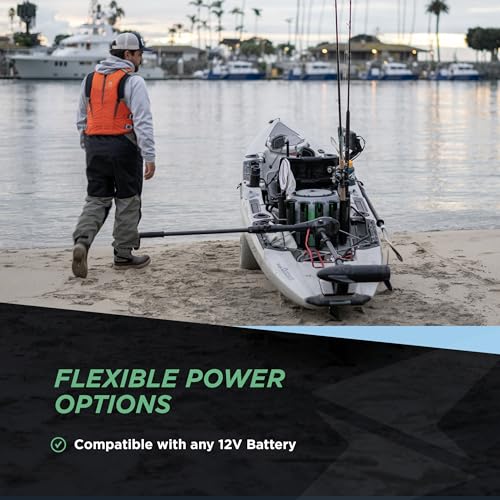 Newport X-Series 55lb Transom Mounted Saltwater Trolling Motor with LED Battery Indicator D62963