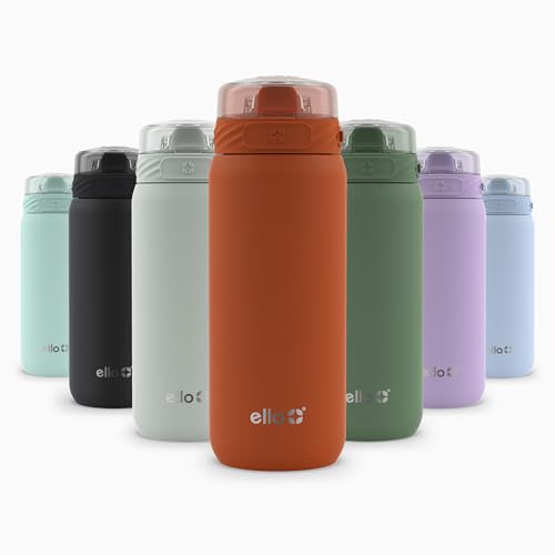 Ello Cooper 32oz Stainless Steel Water Bottle with Straw and Handle Q4598