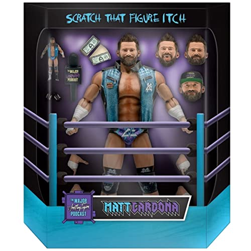 Super7 ULTIMATES! Major Wrestling Figure Podcast Matt Cardona Prehistoric 7" Action Figure D99423