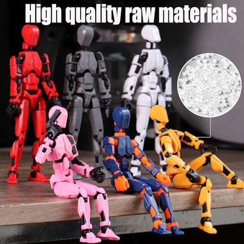 Titan 13 Action Figure Set, 3D Printed Multi-Jointed Dummy Robot (9pcs) Z973804