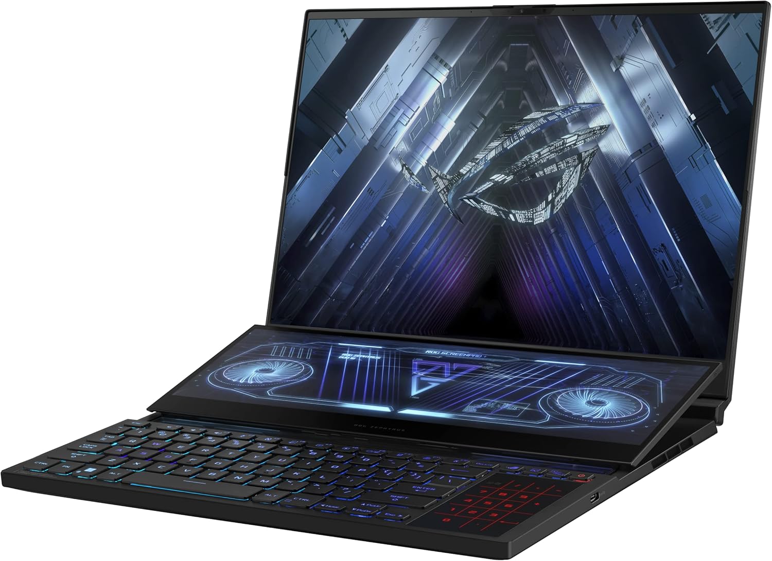 ASUS ROG Zephyrus Duo 16 (2022) Gaming Laptop, 16” 165Hz ROG Nebula HDR QHD 16:10 Display, NVIDIA GeForce RTX 3070 Ti, AMD Ryzen 9 6900HX, 32GB DDR5, 1TB SSD, Windows 11, GX650RW-XS96,Black (Renewed)