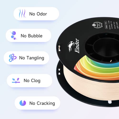 Creality PLA Plus Filament 1.75mm Rainbow Multicolor 1KG Spool O376011