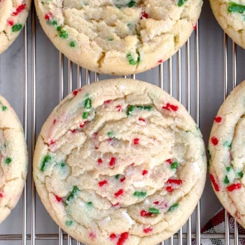Christmas Sprinkles Bulk 1 lb - Red White Green Round Baking Toppings O347849