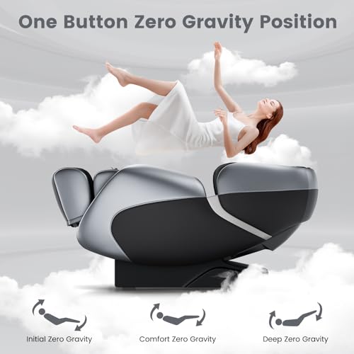 Relaxe Zero Gravity Shiatsu Massage Chair with Heating, Brown X254294