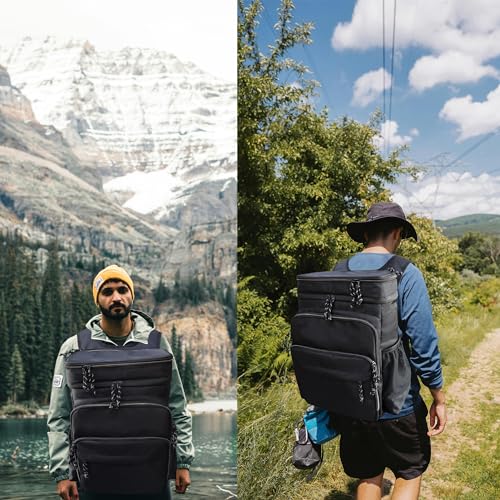 Double Deck Cooler Backpack Leak Proof Insulated for Camping C5716