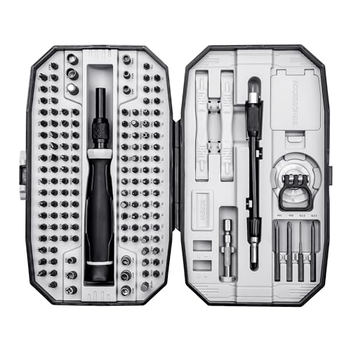 XOOL 82 in 1 Precision Screwdriver Set, Magnetic Electronics Repair Tool Kit with Flexible Shaft and Extension Rod, Compatible for PC, Laptop, iPhone, PS4, PS5, Xbox, Camera, Computer, Tablet