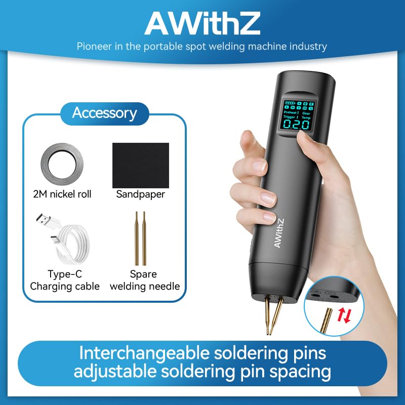 18650 Battery Spot Welder with Digital Display, Dual Pulse Modes I13595