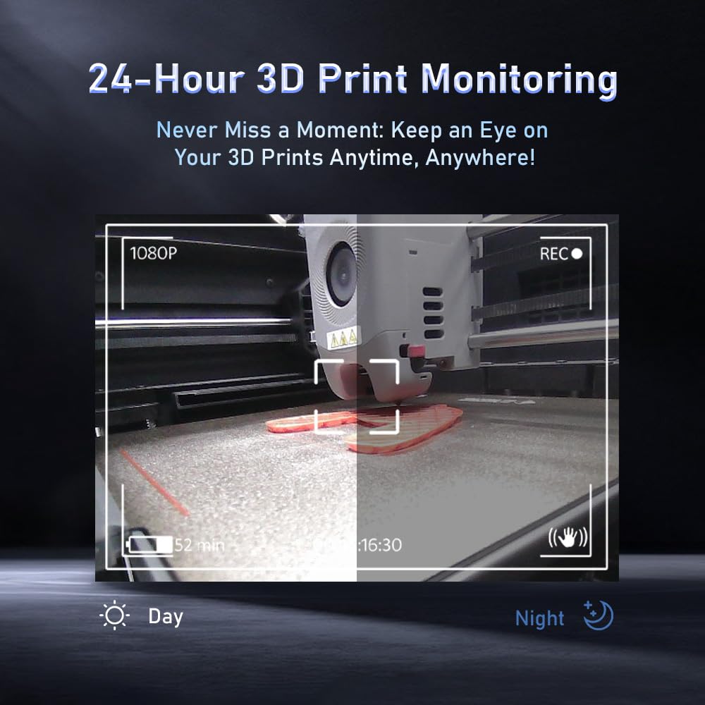 FLASHFORGE Adventurer 5M Series 3D Printer Camera Kit, HD Monitoring K738