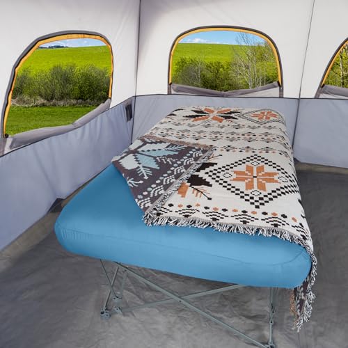 KAMPKEEPER Folding Camping Cot with Inflatable Air Mattress and Carry Bag M949