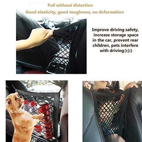 DYKESON Dog Car Net Barrier Pet Barrier with Auto Safety Mesh Organizer R4084