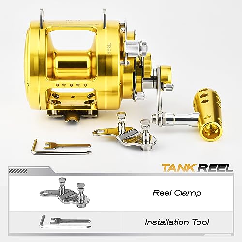 GOMEXUS Trolling Reel Conventional Saltwater Deep Sea Fishing Reel C833