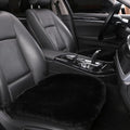 Dotesy Genuine Australia Sheepskin Auto Front Seat Cushion Furry Natural Wool Car Seat Cover Protector Fur Pad Soft Warm Winter Universal for Women Office Chair Car Decor (Beige)
