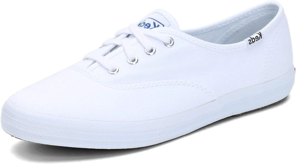 Keds womens Champion Canvas Sneaker, White, 8.5 US