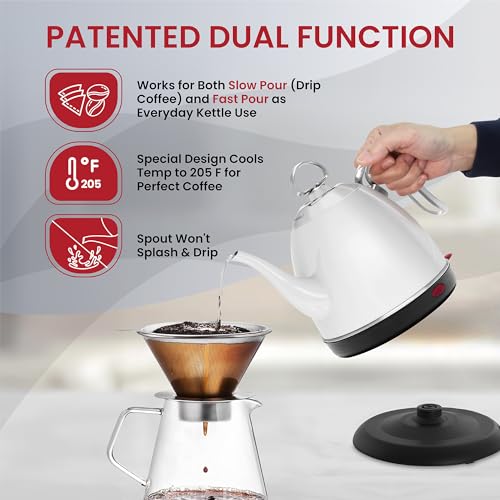 Chantal Mia Electric Kettle, 32 oz, Red U472