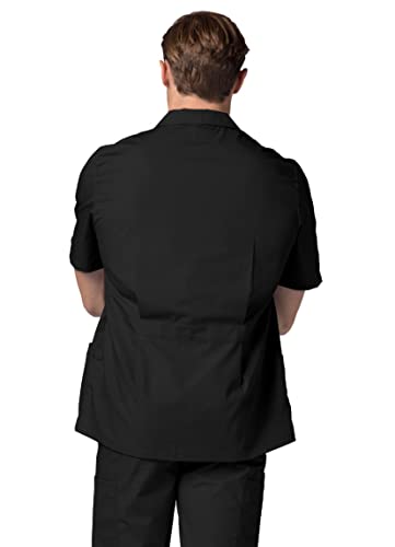 Adar Universal Scrubs for Men Zippered Short Sleeved Jacket O847