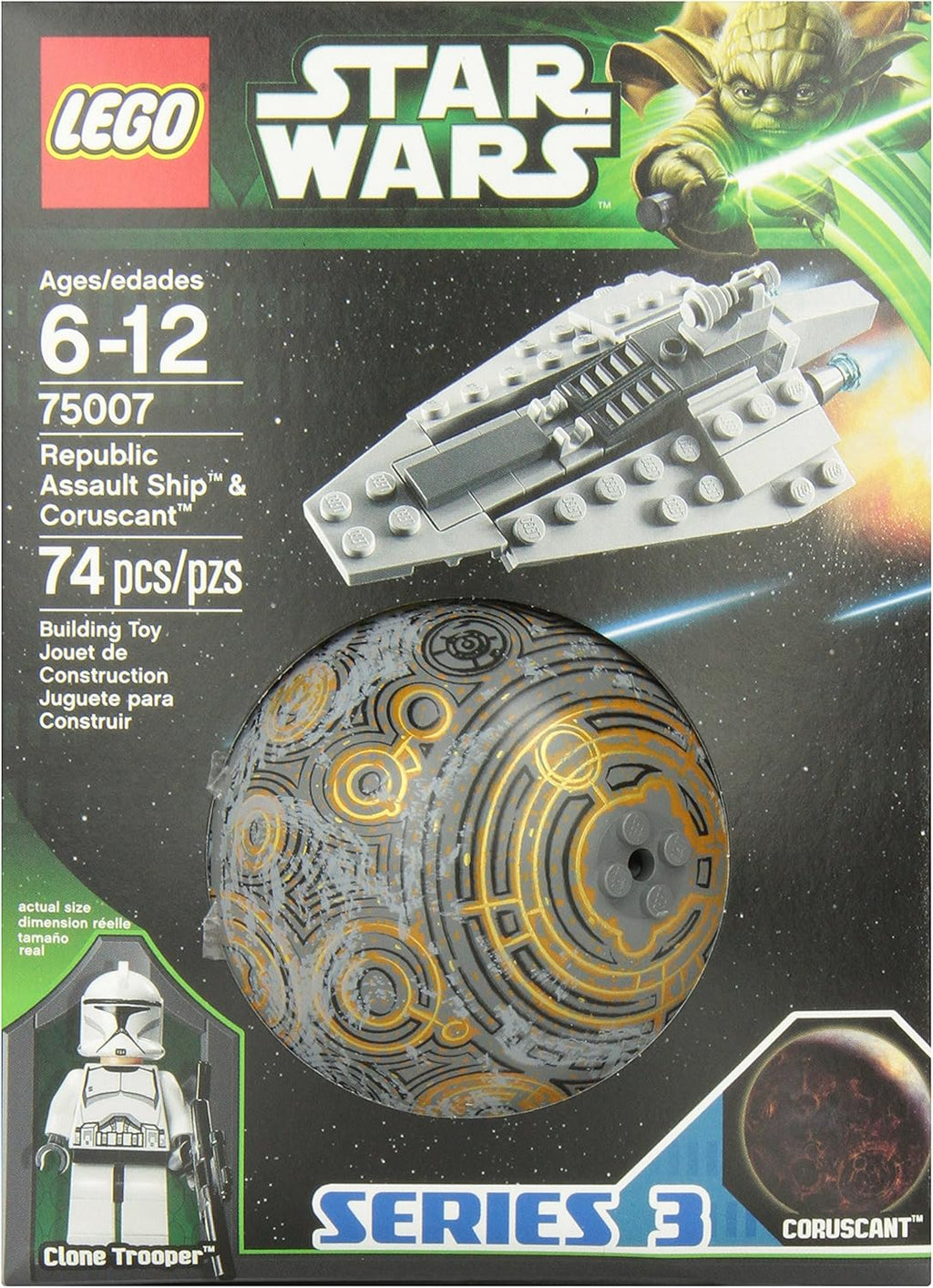 LEGO Star Wars Republic Assault Ship and Coruscant (75007)