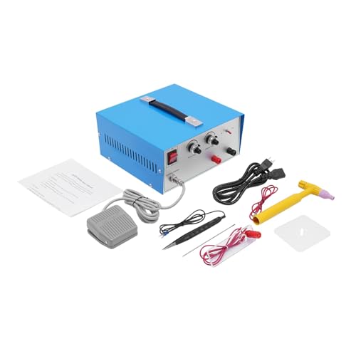 Jewelry Spot Welder, 500W Adjustable Pulse Welding Machine with Foot Pedal B1280