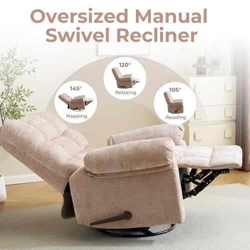 Oversized Power Lift Recliner Chair with Massage and Heat for Elderly, Beige R7985