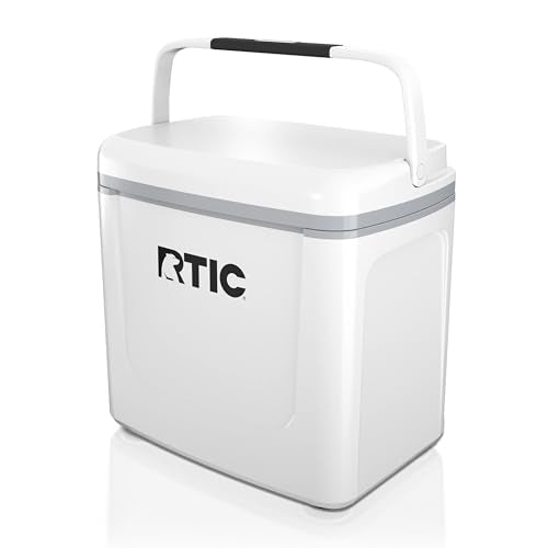 RTIC 8 QT Road Trip Personal Cooler, Small, Compact, Insulated, Portable Ice Chest Box for Food, Drink, Beverage, Beach, Camping, Picnic, Fishing, Boat, 12-Can Capacity