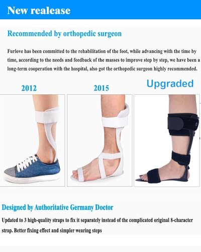 AFO Drop Foot Brace Medical Ankle Foot Orthosis Support Right Medium Y511534